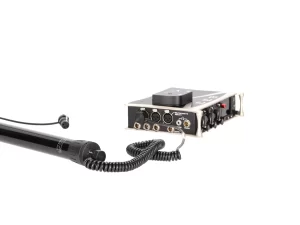 VDB BOOMPOLES CS-EXT cable mounted between VDB boompole & sound devices mixer