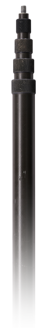 Photo de La microphone boompole en fibre de carbone VDB originale entre 1990 et 1996