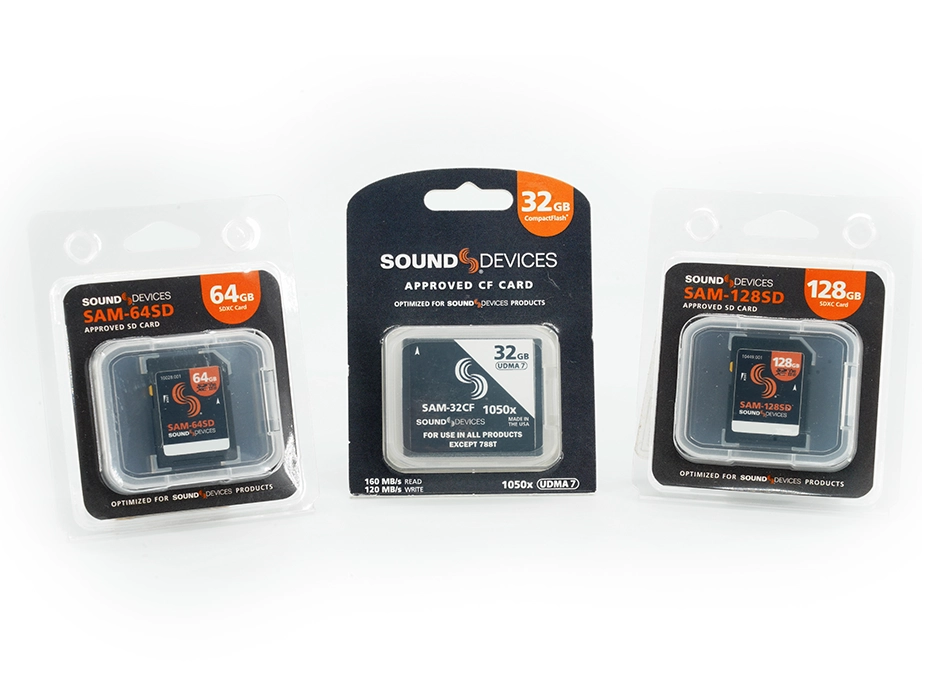 Sous catégorie cartes média Sound Devices