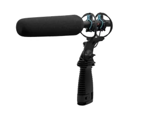 RAD-3 RADIUS pistol shock mount with microphone mounted