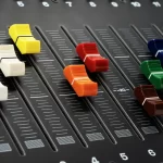 VDB FINGER CONTROL SURFACE detail FCS colored fader knobs 2