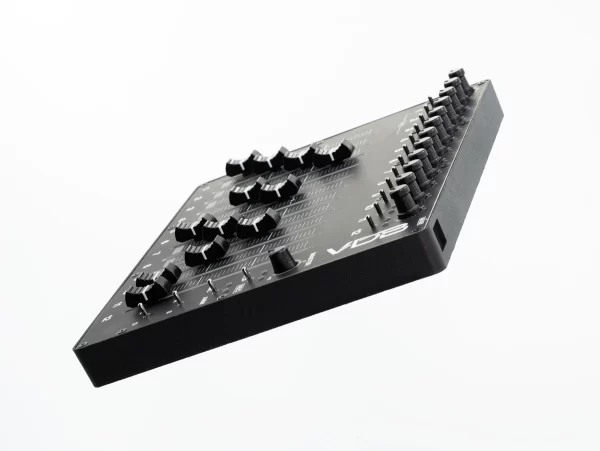 VDB FINGER CONTROL SURFACE 12 Slim Black fader knob bottom angled view