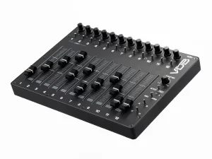 VDB FINGER CONTROL SURFACE 12 Slim Black fader knob top angled view