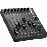 VDB FINGER CONTROL SURFACE 8 Slim Black fader knob top angled view