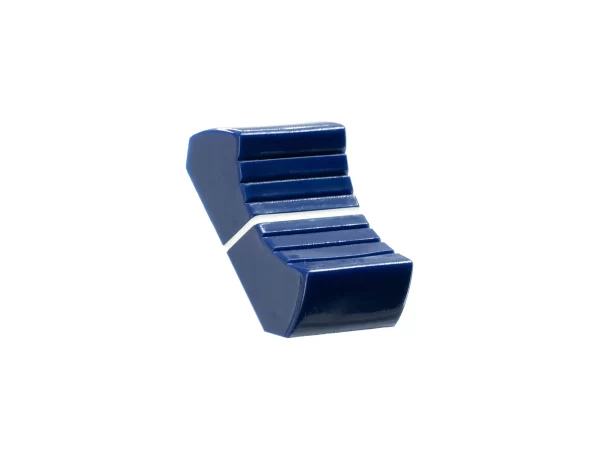 VDB AUDIO FCS FADER KNOB, LARGE VERSION, DARK BLUE angled view
