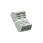 VDB AUDIO FCS FADER KNOB, LARGE VERSION, GREY angled view
