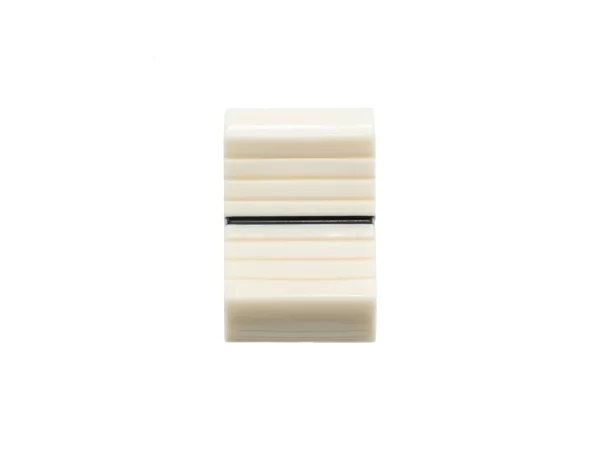 VDB AUDIO FCS FADER KNOB, LARGE VERSION, OFF-WHITE face view