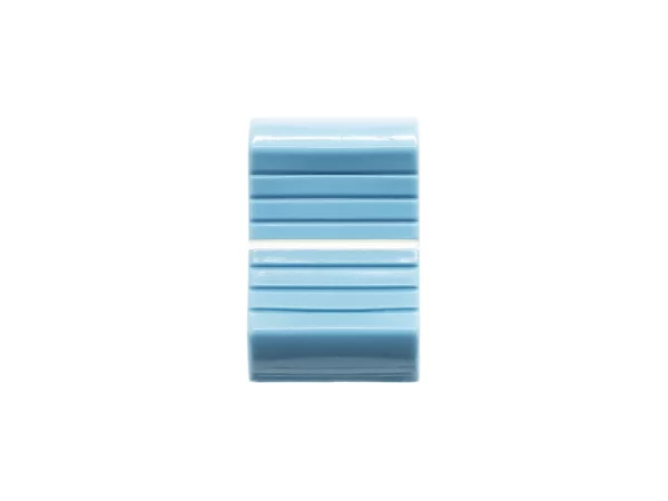 VDB AUDIO FCS FADER KNOB, LARGE VERSION, LIGHT BLUE face view