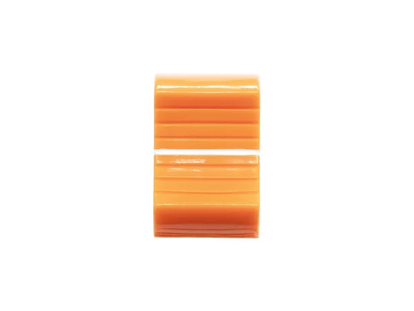 VDB AUDIO FCS FADER KNOB, LARGE VERSION, ORANGE face view