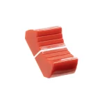 VDB AUDIO FCS FADER KNOB, LARGE VERSION, RED angled view