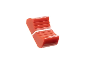 VDB AUDIO FCS FADER KNOB, LARGE VERSION, RED angled view