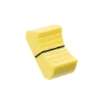 VDB AUDIO FCS FADER KNOB, LARGE VERSION, YELLOW angled view
