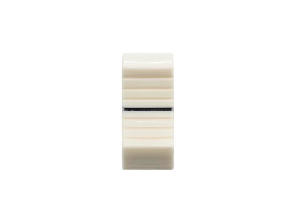 VDB AUDIO FCS FADER KNOB, THIN VERSION, OFF-WHITE face view