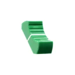 VDB AUDIO FCS FADER KNOB, THIN VERSION, GREEN angled view
