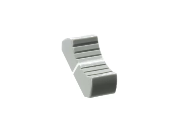 VDB AUDIO FCS FADER KNOB, THIN VERSION, GREY angled view