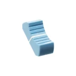 VDB AUDIO FCS FADER KNOB, THIN VERSION, LIGHT BLUE angled view