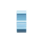 VDB AUDIO FCS FADER KNOB, THIN VERSION, LIGHT BLUE face view