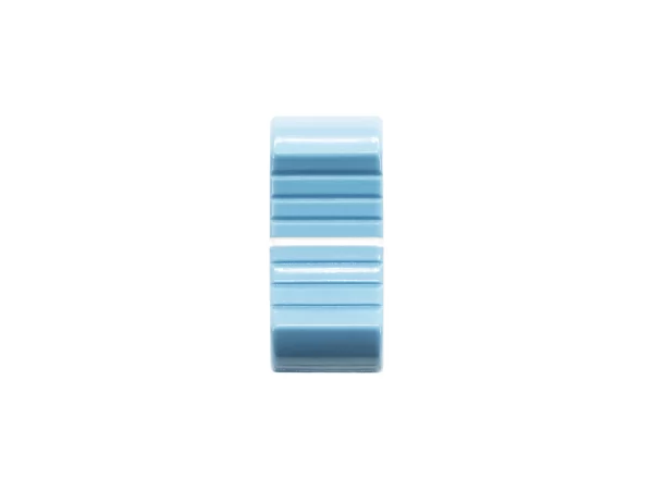 VDB AUDIO FCS FADER KNOB, THIN VERSION, LIGHT BLUE face view