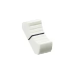 VDB AUDIO FCS FADER KNOB, THIN VERSION, WHITE angled view