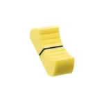 VDB AUDIO FCS FADER KNOB, THIN VERSION, YELLOW angled view