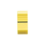 VDB AUDIO FCS FADER KNOB, THIN VERSION, YELLOW face view