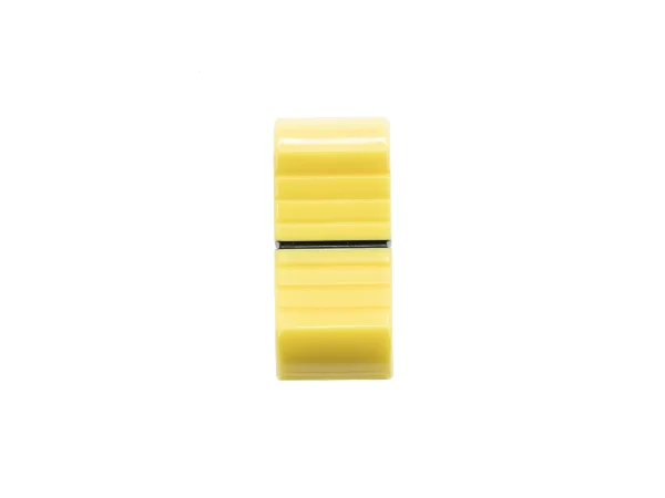 VDB AUDIO FCS FADER KNOB, THIN VERSION, YELLOW face view