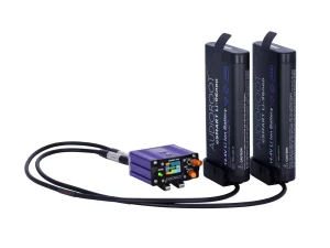 AUDIOROOT ESMART-DUO Front View With 2 batteries
